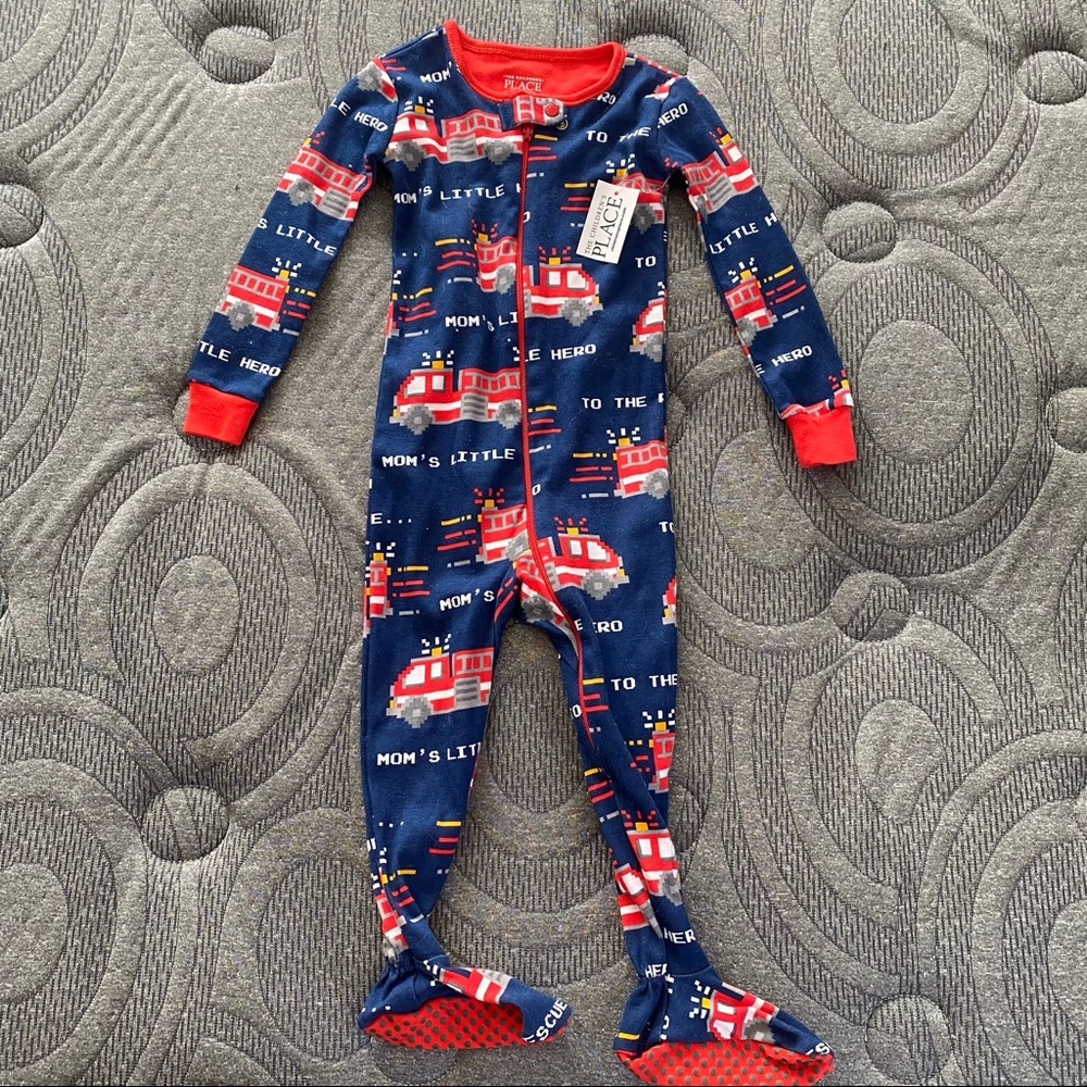 Toddler boys blue and red onesie